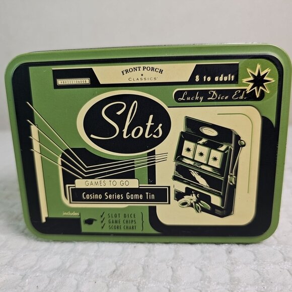 Vintage Front Porch Classics SLOTS Games To Go w/ Metal Travel Tin, Instructions - Picture 1 of 4